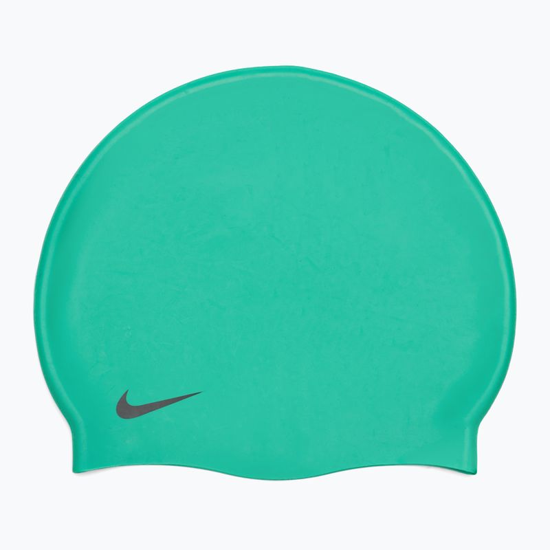 Gyermek úszósapka Nike Solid szilikon zöld sokk