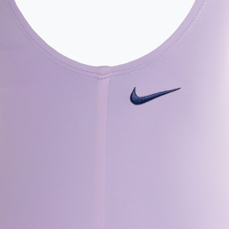 Gyermek egyrészes fürdőruha Nike Multi Logo U-Back lilac bloom 4