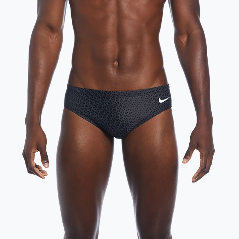 Férfi Nike Hydrastrong Delta Brief úszónadrág fekete