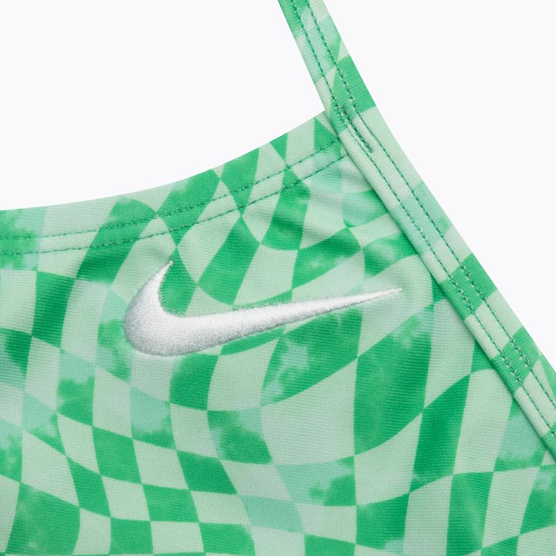 Női egyrészes fürdőruha Nike Hydrastrong Cutout green shock 3