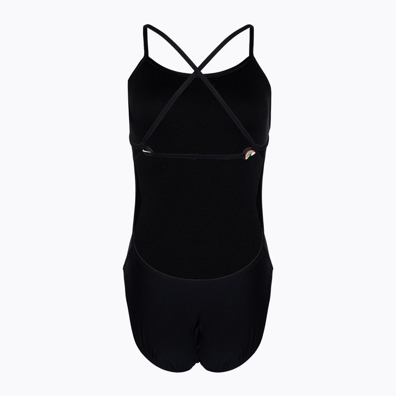 Női egyrészes fürdőruha Nike Hydrastrong Adjustable Crossback black 2