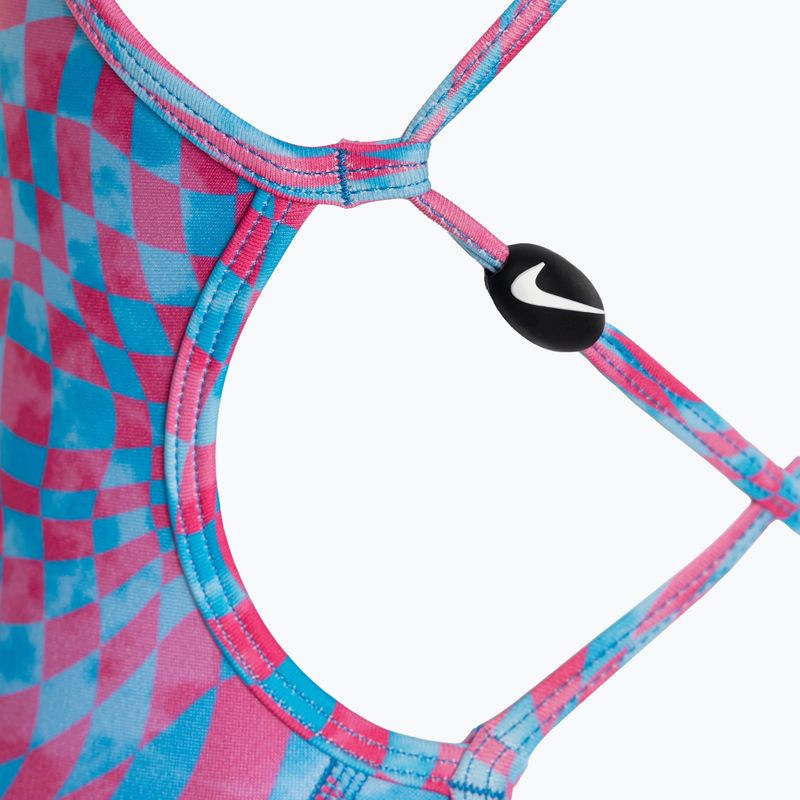 Gyermek egyrészes fürdőruha Nike Hydrastrong Lace Up Back university blue 4