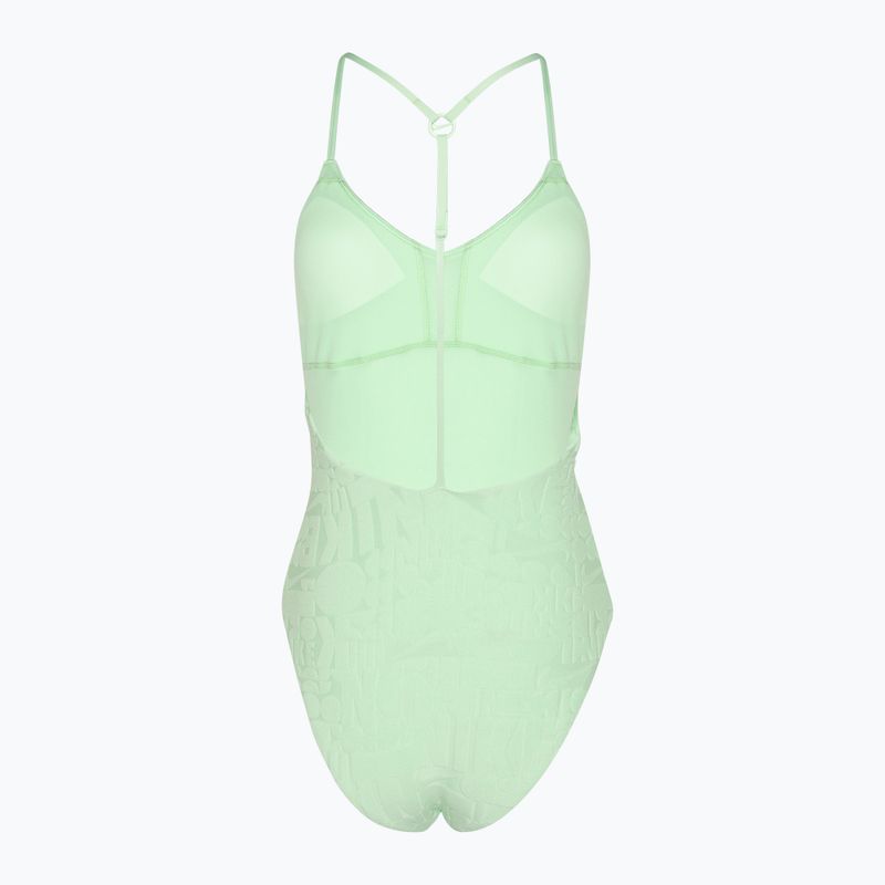 Női egyrészes fürdőruha Nike Retro Flow Terry vapor green 2