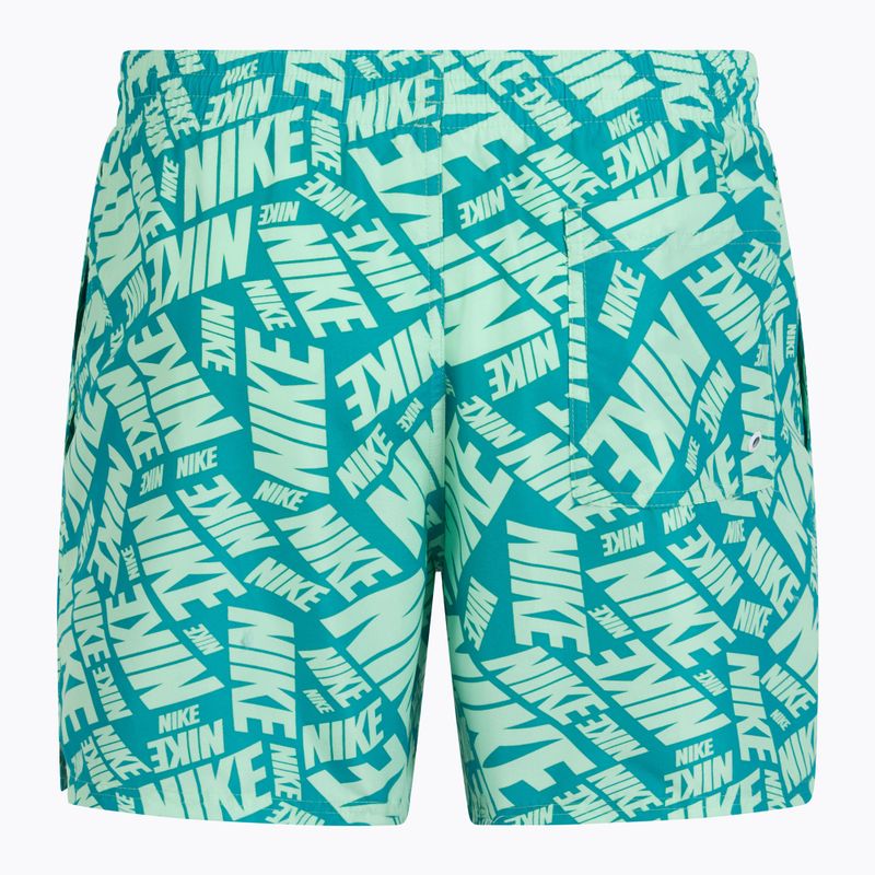 Férfi fürdőnadrág Nike Tossed 5" Volley vapor green 2