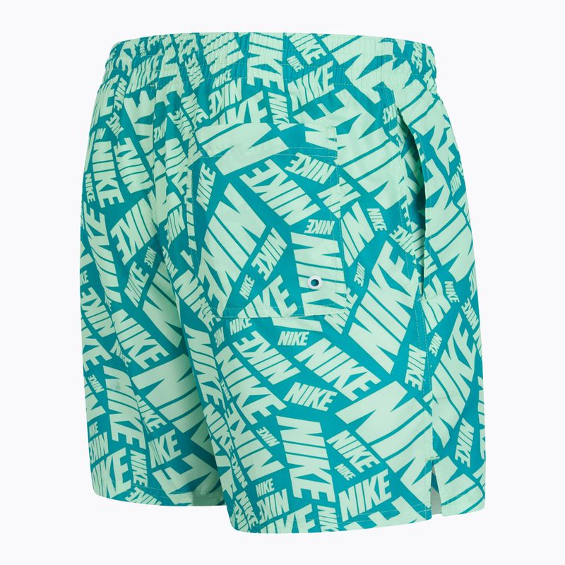 Férfi fürdőnadrág Nike Tossed 5" Volley vapor green 3