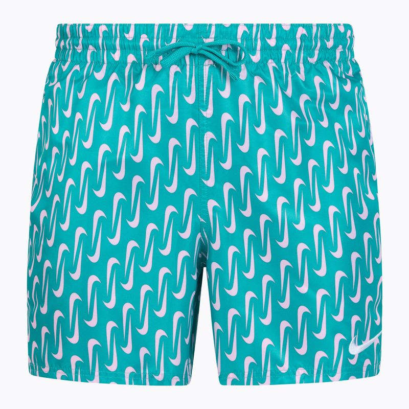 Férfi fürdőnadrág Nike Swoosh Link 5" Volley dusty cactus