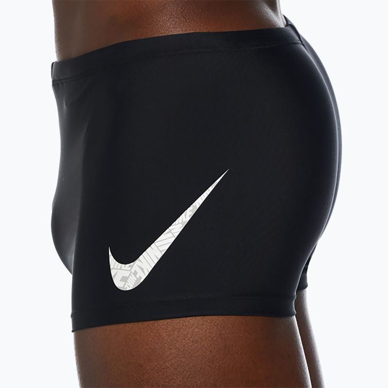 Férfi fürdőnadrág Nike Tossed Swoosh Square Leg black 4