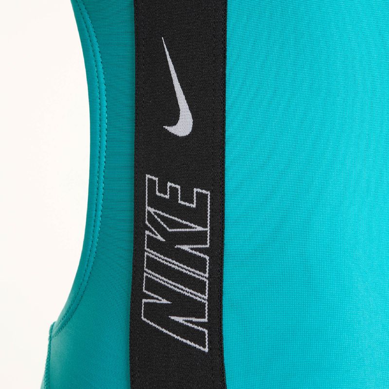 Női egyrészes fürdőruha Nike Logo Tape Fastback dusty cactus 3
