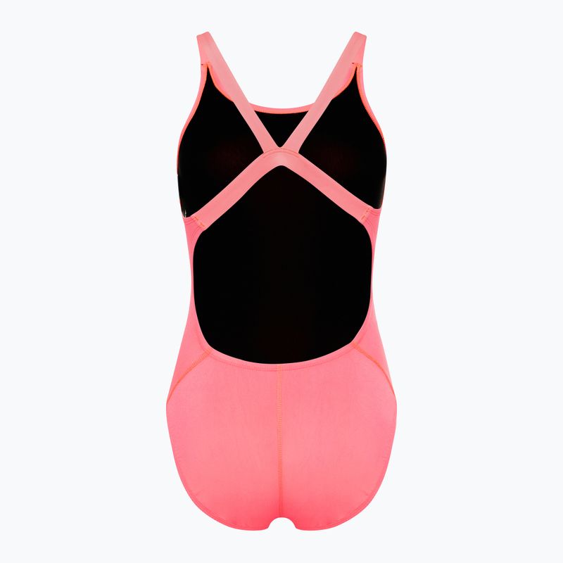 Női egyrészes fürdőruha Nike Hydrastrong Solid Fastback hot punch 2