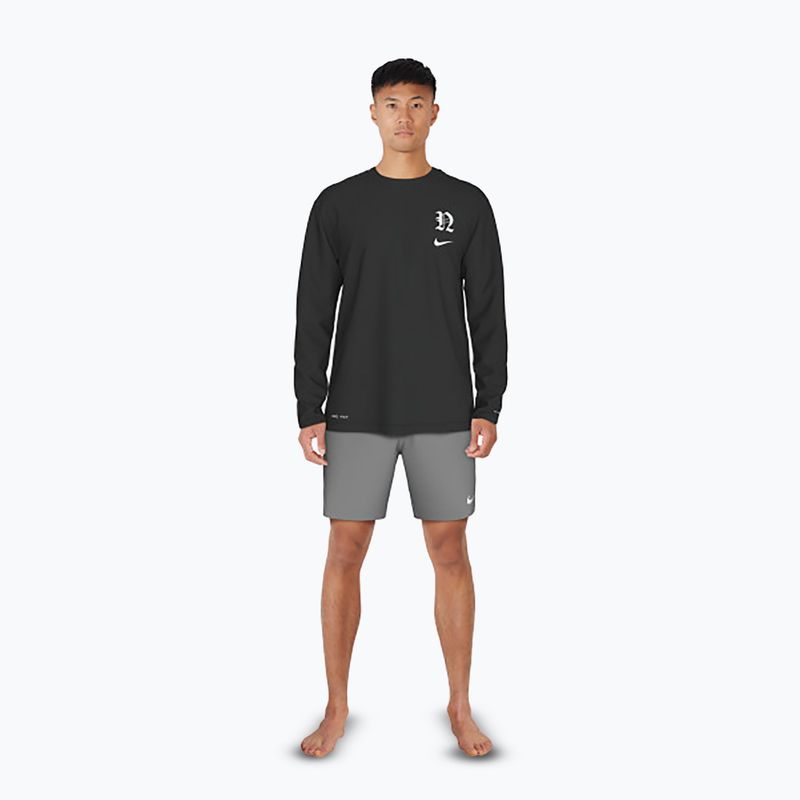 Férfi Nike Luxe Letter Hydroguard hosszú ujjú ruha fekete 2