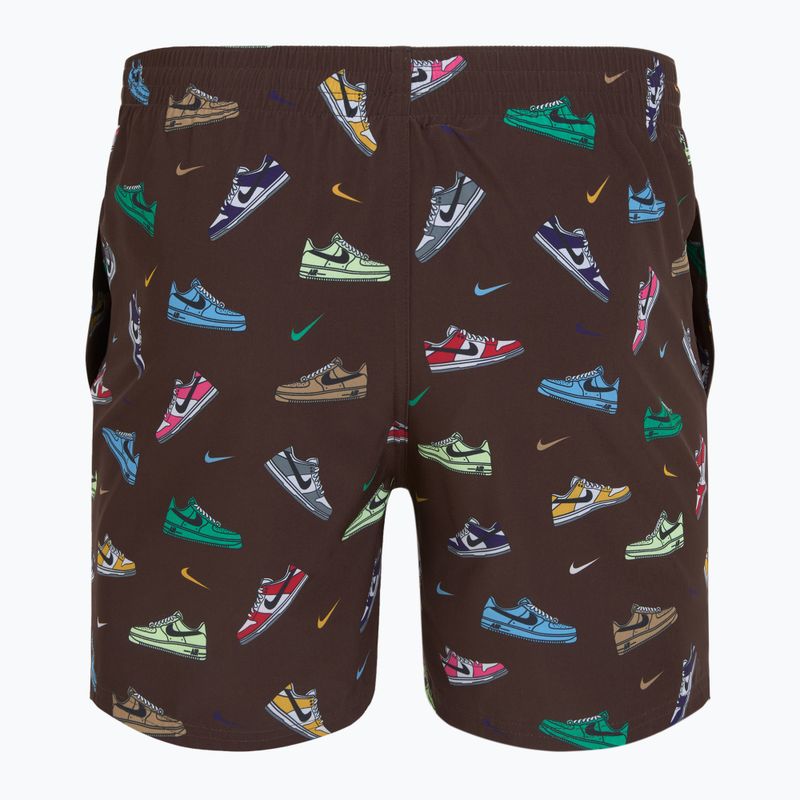 Férfi Nike Multi Print 5" Volley úszónadrág barokk barna 2