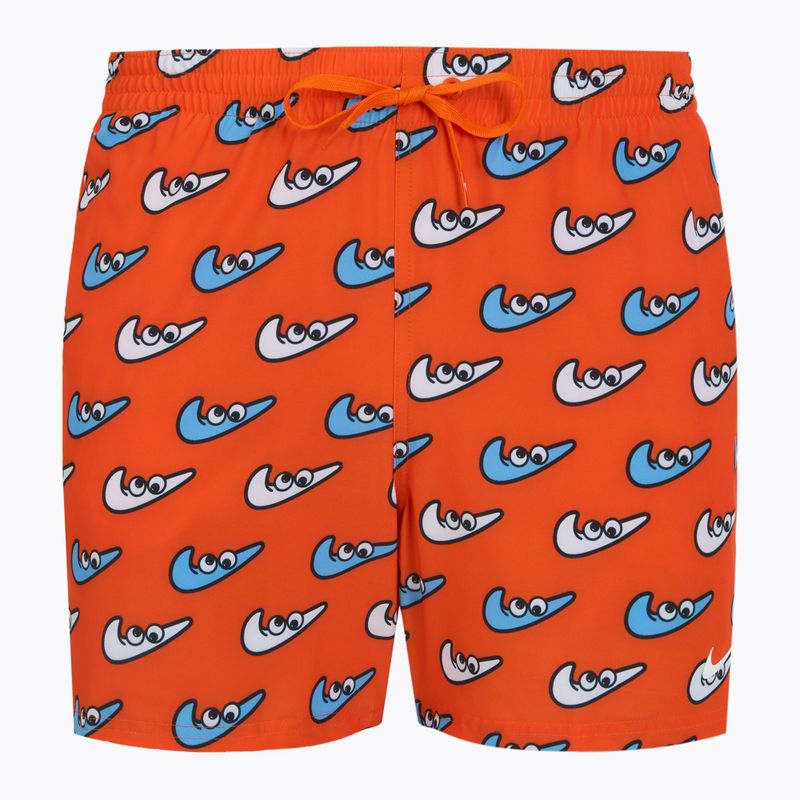 Férfi Nike Multi Print 5" Volley úszónadrág narancssárga színű úszógallér