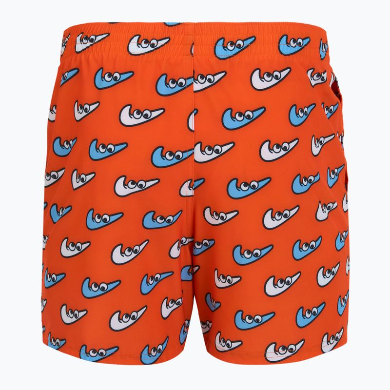 Férfi Nike Multi Print 5" Volley úszónadrág narancssárga színű úszógallér 2