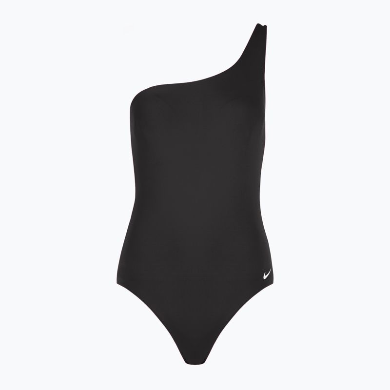 Női egyrészes fürdőruha Nike Essential Asymmetrical fekete