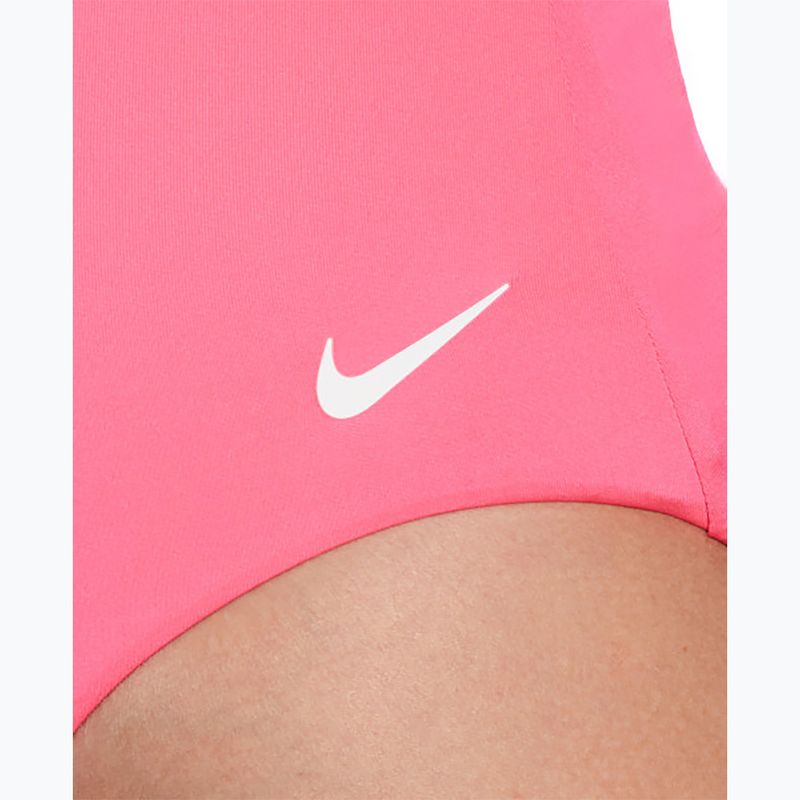 Női egyrészes fürdőruha Nike Essential Asymmetrical hyper rózsaszínű 4