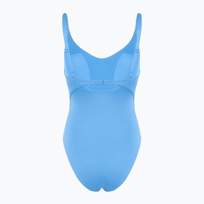 Női egyrészes fürdőruha Nike Essential V-Neck egyetemi kék 2