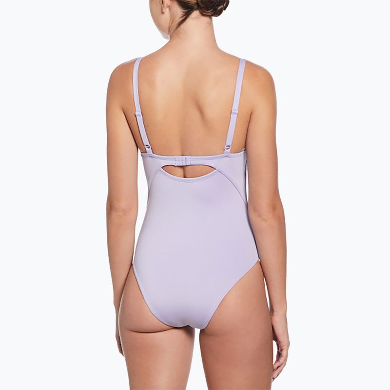Női egyrészes fürdőruha Nike Essential V-nyakú hortenziák 3