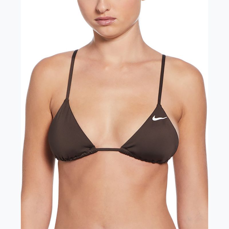 Nike Essential Triangle Bikini fürdőruha felső barokk barna