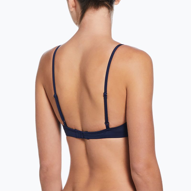 Női kétrészes fürdőruha Nike Essential Bralette Bikini éjfekete tengerészkék 3