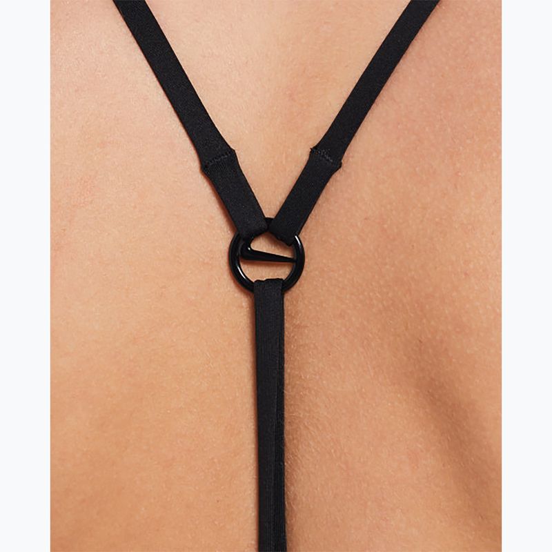 Női egyrészes fürdőruha Nike Swoosh Link Y-Back fekete 5