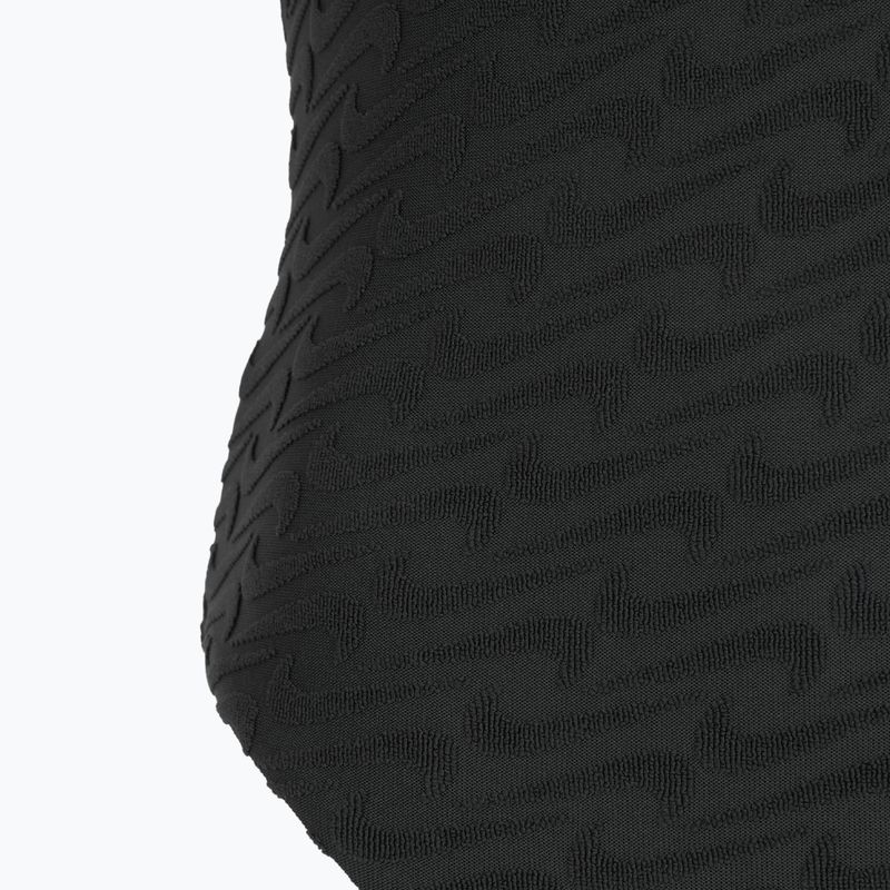Női egyrészes fürdőruha Nike Swoosh Link Y-Back fekete 3