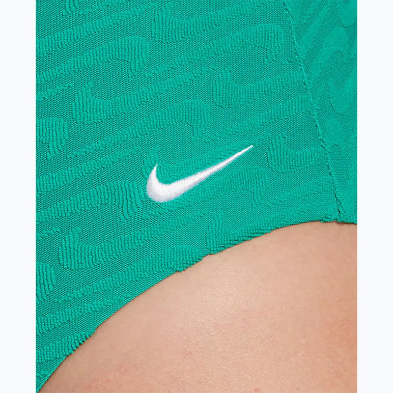 Női egyrészes fürdőruha Nike Swoosh Link Y-Back stadion zöld 4