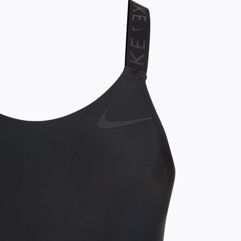 Női egyrészes fürdőruha Nike Hydralock Fusion Racerback fekete 3