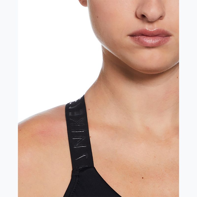 Női egyrészes fürdőruha Nike Hydralock Fusion Racerback fekete 4