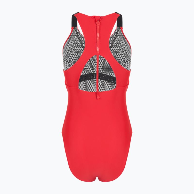 Női egyrészes fürdőruha Nike Hydralock Fusion egyetemi piros 2
