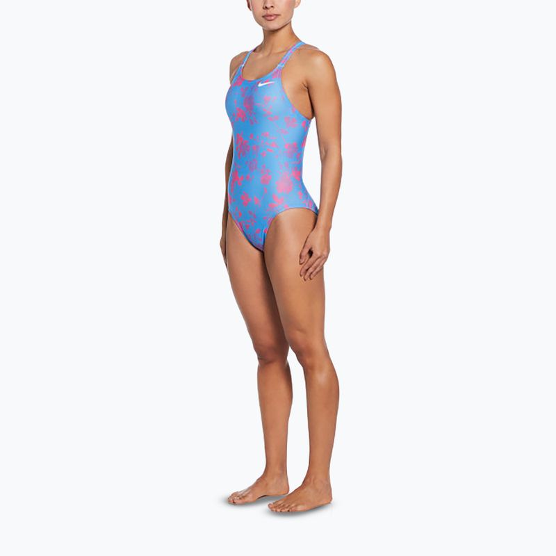 Női egyrészes fürdőruha Nike Hydrastrong Fastback egyetemi kék 2