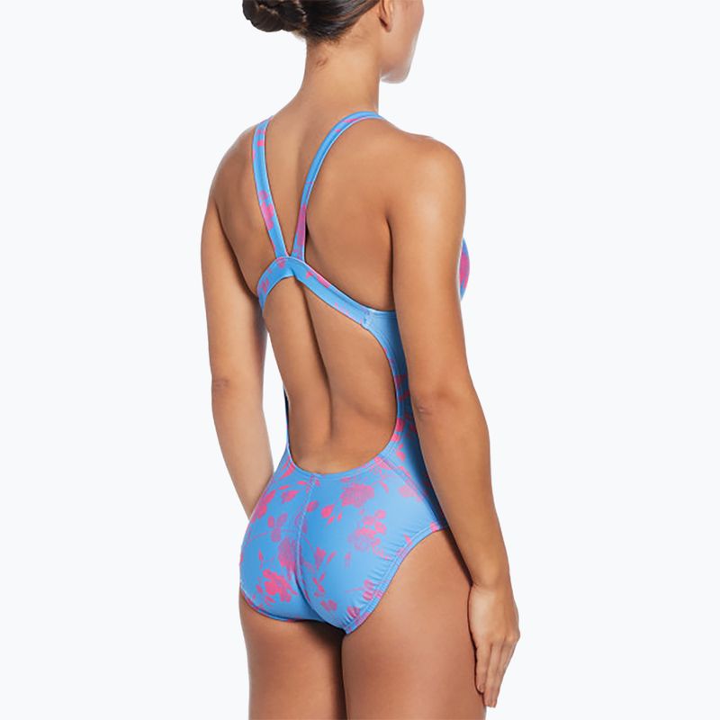 Női egyrészes fürdőruha Nike Hydrastrong Fastback egyetemi kék 3