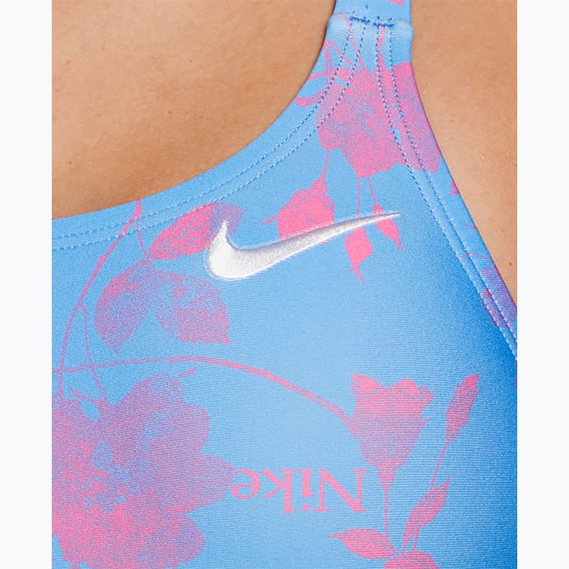 Női egyrészes fürdőruha Nike Hydrastrong Fastback egyetemi kék 4