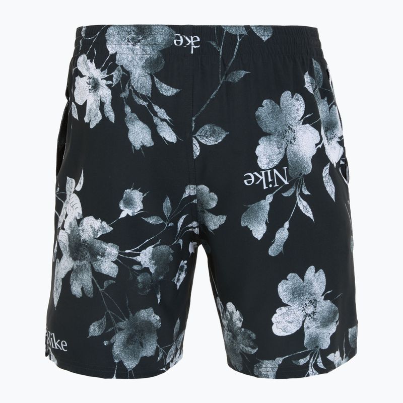 Férfi Nike Fine Floral 7" Volley úszónadrág fekete 2
