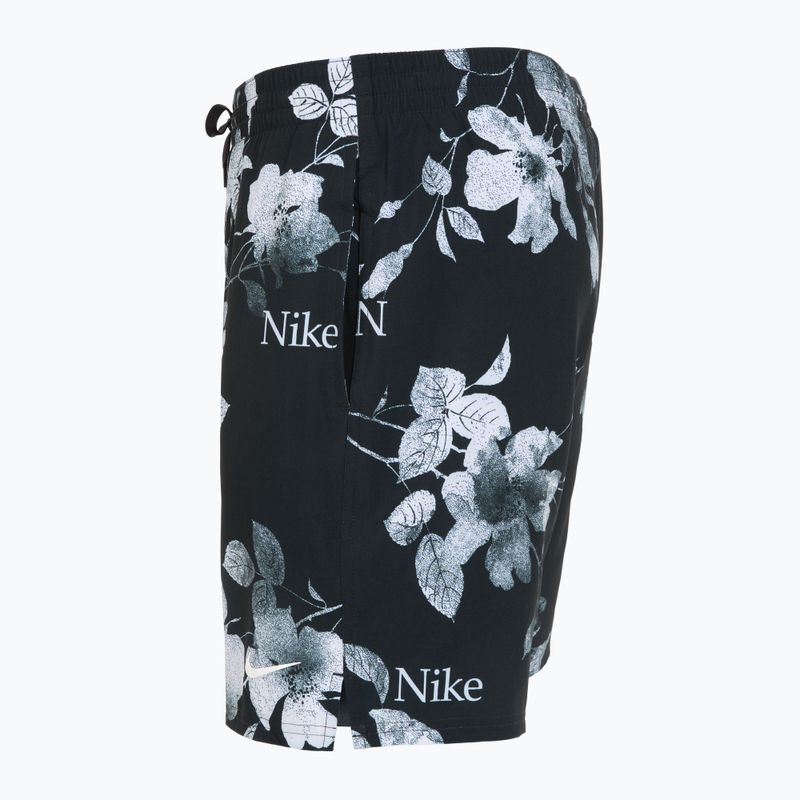 Férfi Nike Fine Floral 7" Volley úszónadrág fekete 3