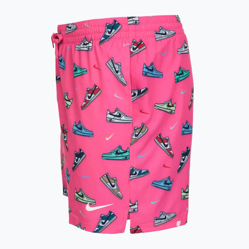 Férfi fürdőnadrág Nike Multi Print 5" Volley pinksicle 3
