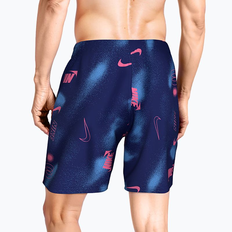 Férfi fürdőshort Nike Multi Print 7" Volley midnight navy 3