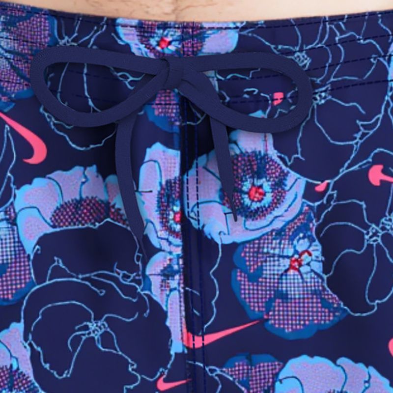 Férfi fürdőnadrág Nike Multi Poppy Print 5" Volley midnight navy 4