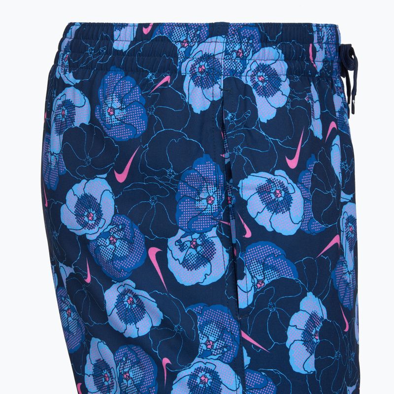 Férfi fürdőnadrág Nike Multi Poppy Print 5" Volley midnight navy 3