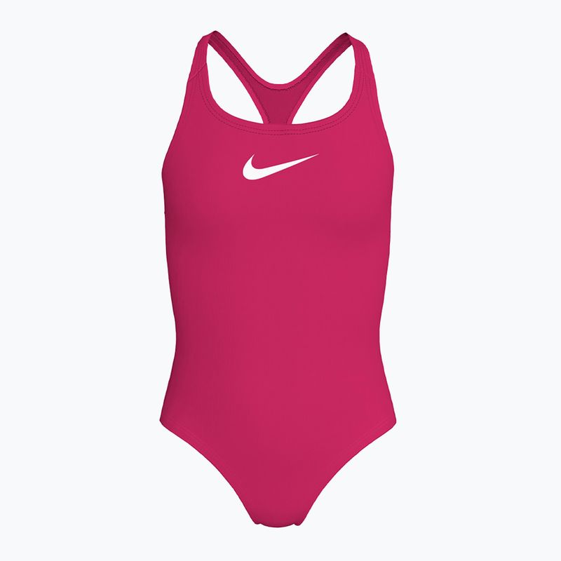 Gyerek egyrészes fürdőruha Nike Essential Racerback rush pink