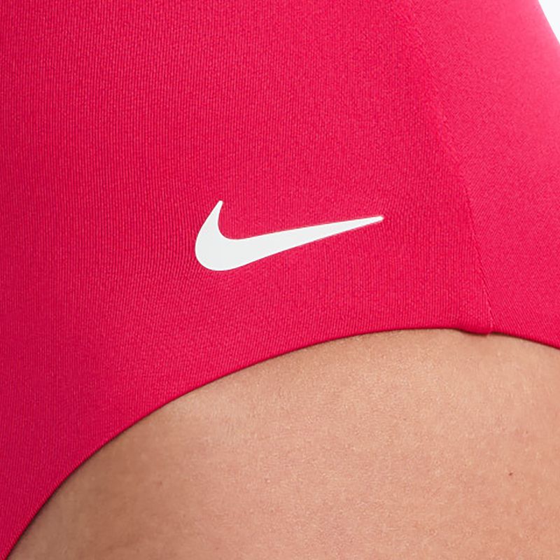 Női egyrészes fürdőruha Nike Essential V-Neck rush pink 5