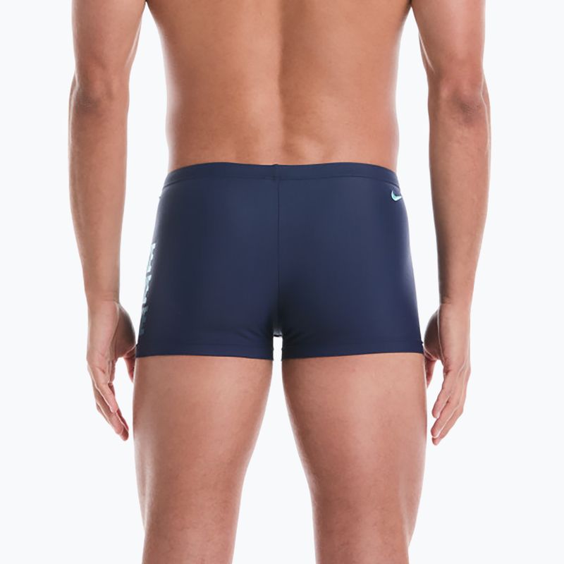 Férfi úszóboxer Nike Logo Graphic Square Leg midnight navy 3