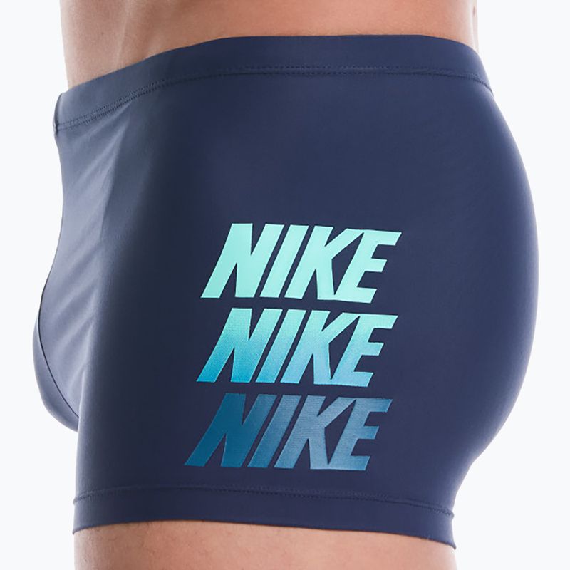 Férfi úszóboxer Nike Logo Graphic Square Leg midnight navy 4