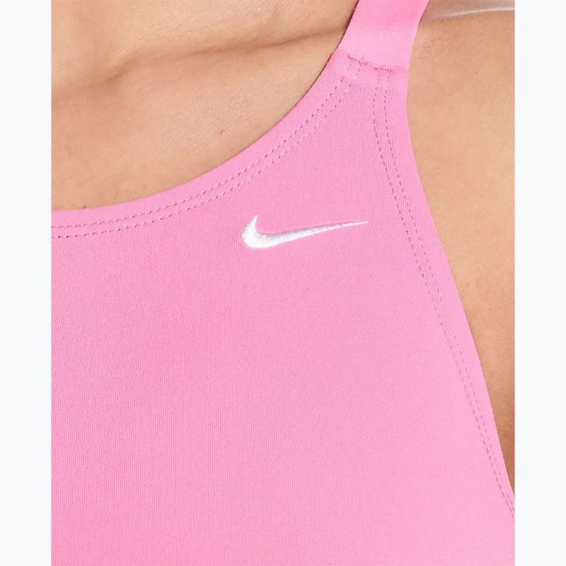 Női egyrészes fürdőruha Nike Hydrastrong Solid pink glow 4