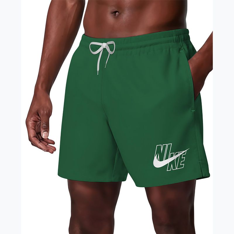 Férfi úszóshortok Nike Lap Logo 5" Volley malachite 3