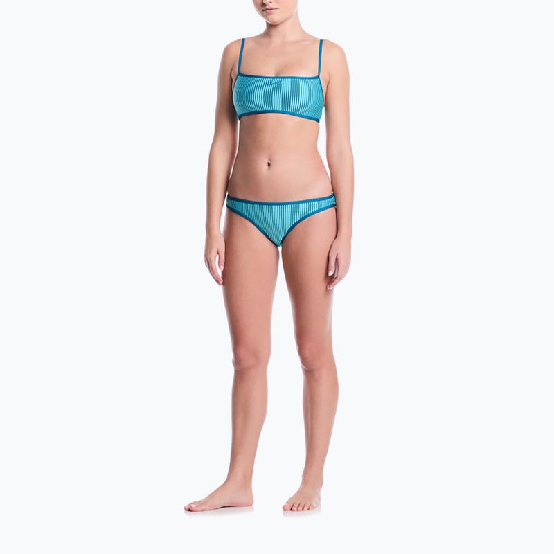 Fürdőruha felső Nike Ripple Texture Bralette Classic Bikini bleached turquoise 2