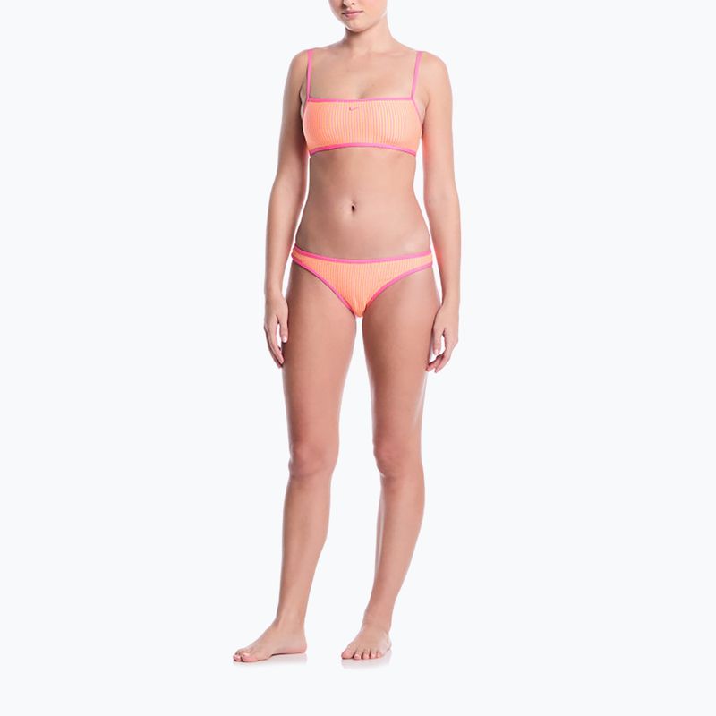 Fürdőruha felső Nike Ripple Texture Bralette Classic Bikini pink glow 2