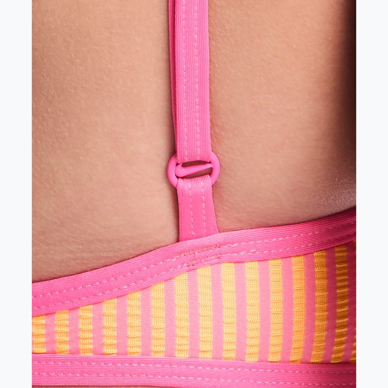 Fürdőruha felső Nike Ripple Texture Bralette Classic Bikini pink glow 5