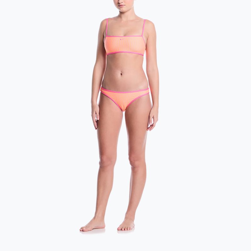 Úszódressz alsó része Nike Ripple Texture Hipster Bikini pink glow 2