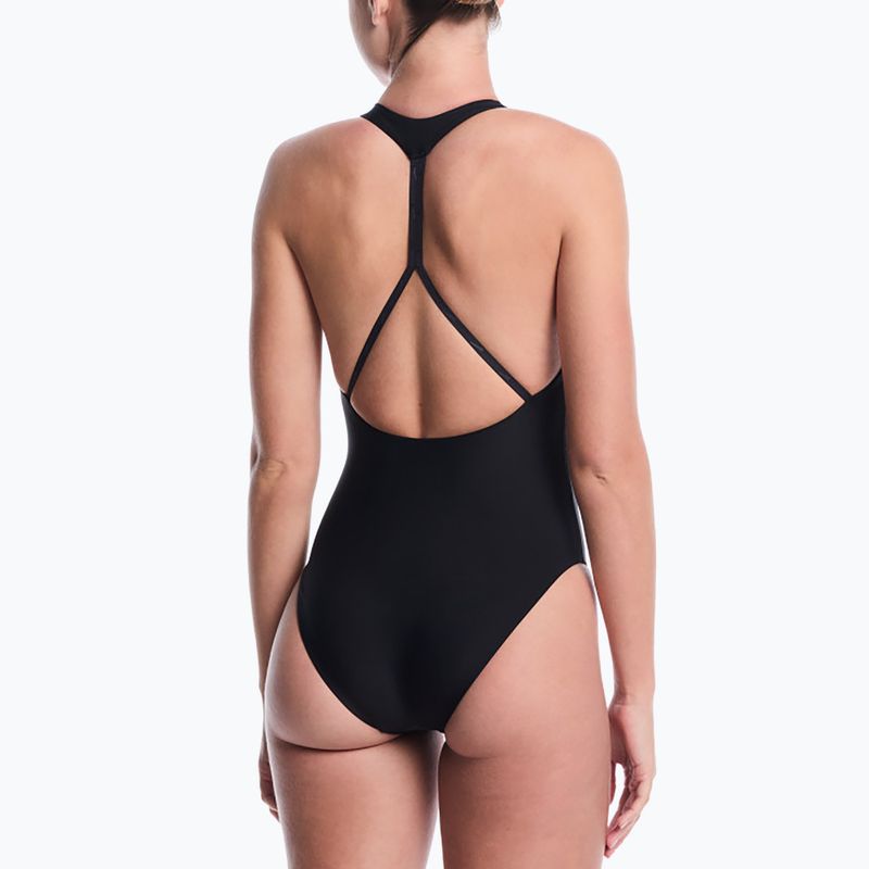 Női egyrészes fürdőruha Nike Hydralock Luxe Sail Boat V-Neck black 3