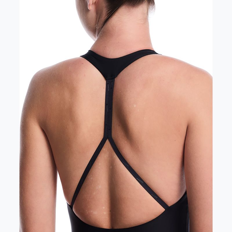 Női egyrészes fürdőruha Nike Hydralock Luxe Sail Boat V-Neck black 4